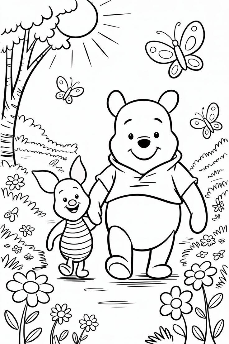 Cùng bé tô màu tranh Gấu Pooh, khoảnh khắc vui vẻ mà tuổi thơ con cần có - 4
