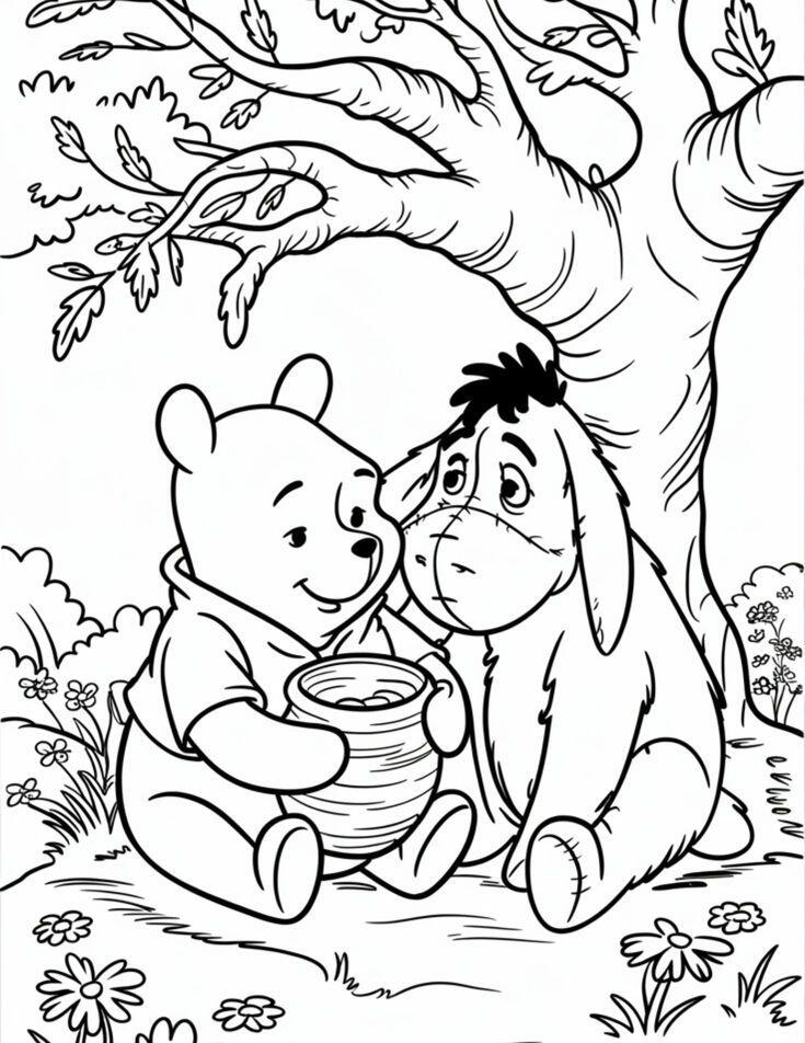 Cùng bé tô màu tranh Gấu Pooh, khoảnh khắc vui vẻ mà tuổi thơ con cần có - 7