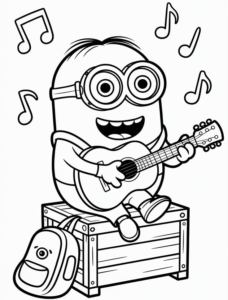 Tranh tô màu Minions đáng yêu, lựa chọn lý tưởng cho bé mầm non tập tô - 7