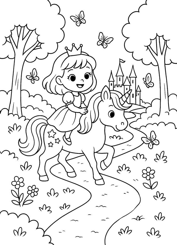 20 bức tranh tô màu thế giới phép thuật, nơi ước mơ của bé bắt đầu bay lên - 14