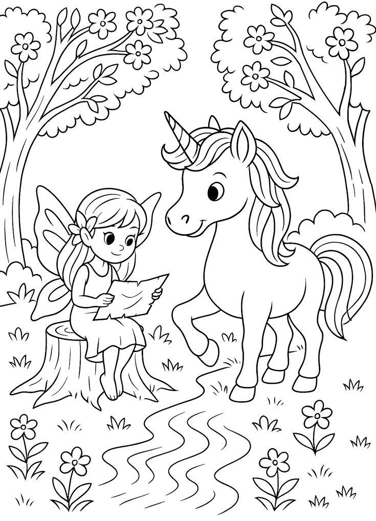 20 bức tranh tô màu thế giới phép thuật, nơi ước mơ của bé bắt đầu bay lên - 15