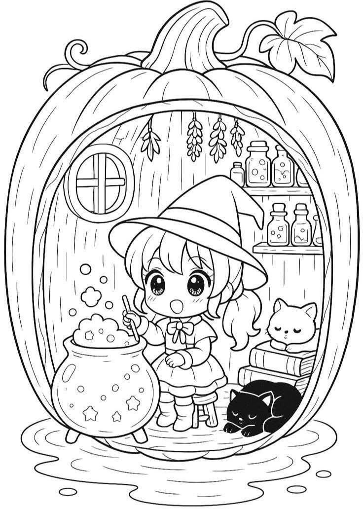 20 bức tranh tô màu thế giới phép thuật, nơi ước mơ của bé bắt đầu bay lên - 4