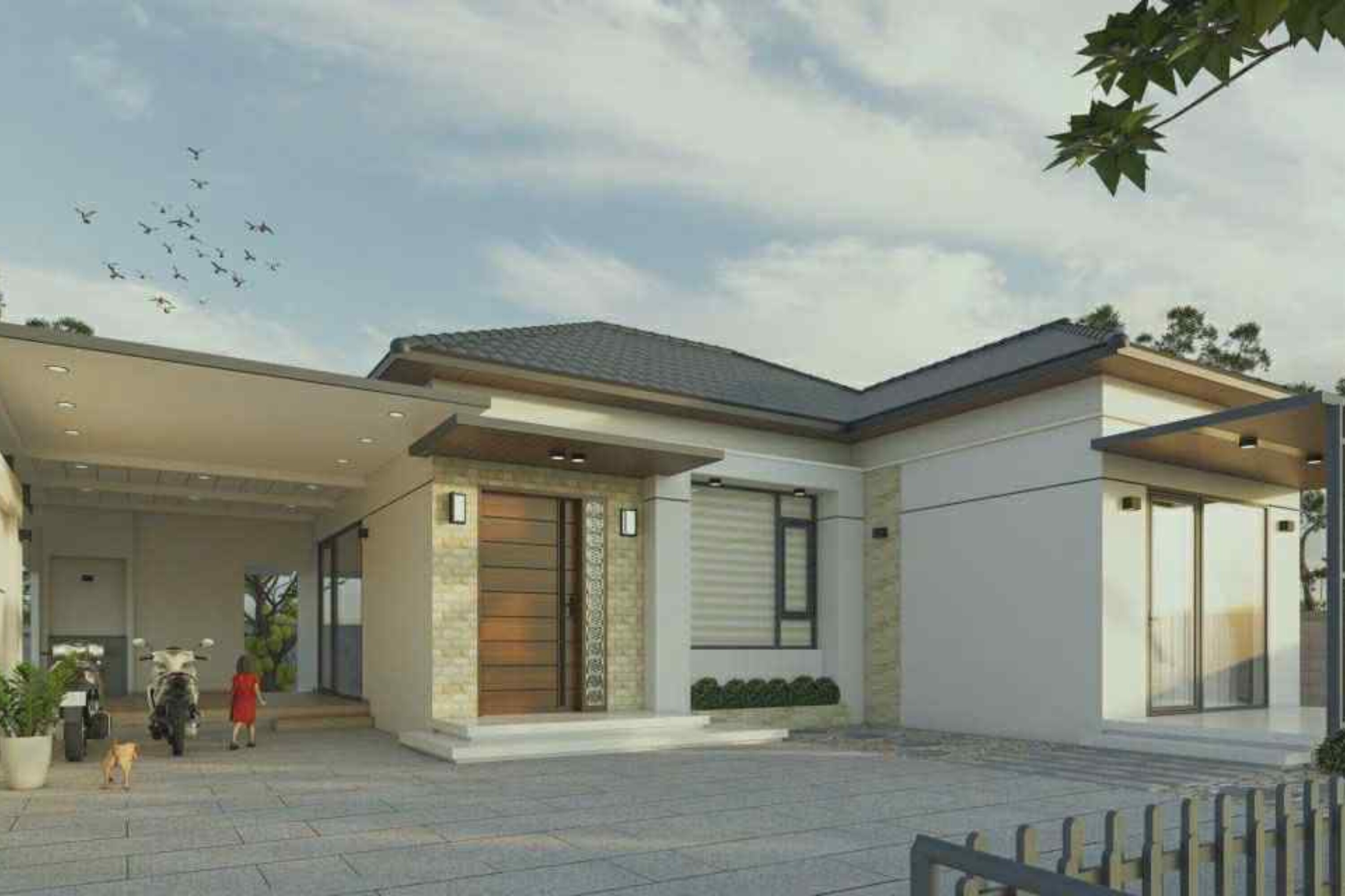 Mẹ đảm Nha Trang tiết kiệm nhiều năm xây được căn nhà sân vườn 2 tỷ, rộng 135m2, thiết kế đơn giản nhưng có gu - 1