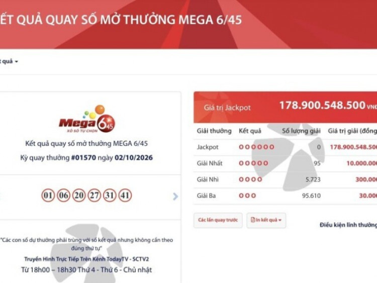 Thông tin doanh nghiệp - Giải Jackpot xổ số Mega 6/45 của Vietlott lên cao nhất lịch sử, làm sao để săn giải?