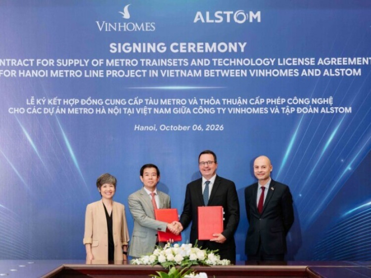 Thông tin doanh nghiệp - Vingroup và Alstom hợp tác công nghệ để phát triển tuyến đường sắt đô thị hà nội thế hệ mới