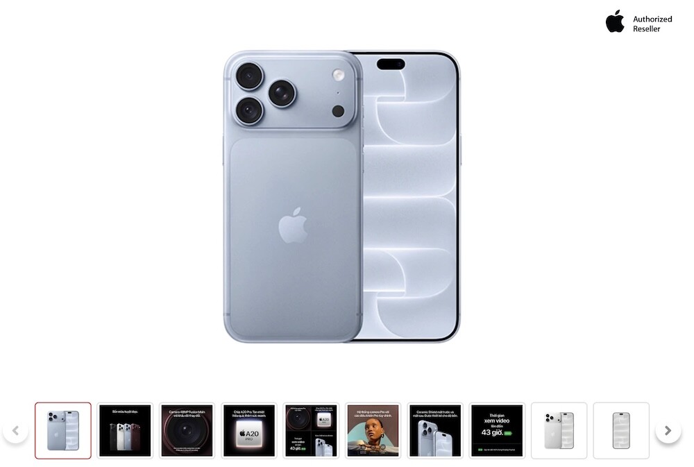 Giá iPhone 18 Pro series tháng 10: Nhiều phiên bản dung lượng, màu sắc vẫn "cháy hàng" - 1
