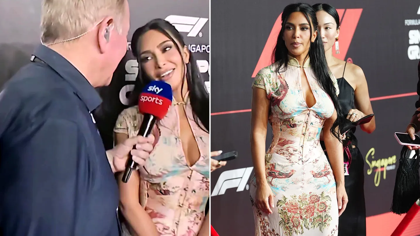 Nàng Kim "siêu vòng 3" mặc váy bó sát khoe thân hình đồng hồ cát, cổ vũ siêu sao F1 - 1
