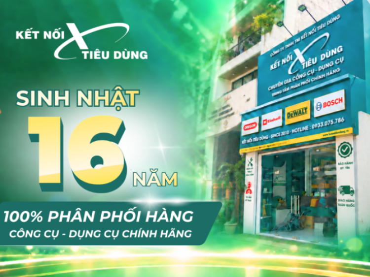 Thông tin doanh nghiệp - Mừng sinh nhật 16 tuổi, Kết Nối Tiêu Dùng "chiêu đãi" thợ máy và người tiêu dùng đại tiệc ưu đãi tới 20%