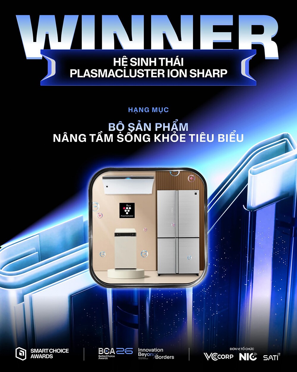 Điều hòa Sharp Airest được vinh danh trong “Bộ sản phẩm nâng tầm sống khỏe tiêu biểu” tại Better Choice Award 2026 - 1
