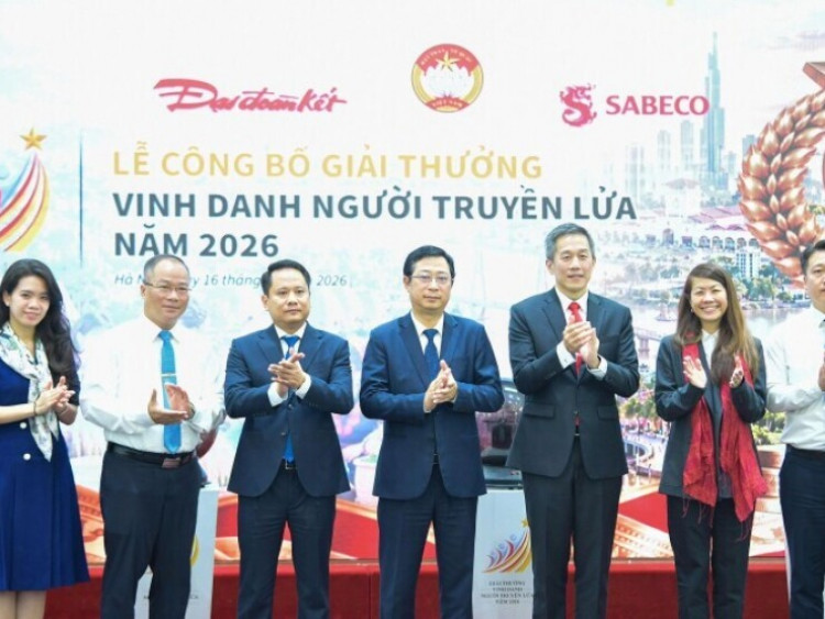 Thông tin doanh nghiệp - Mặt trận Tổ quốc Việt Nam và SABECO công bố giải thưởng “Vinh danh Người truyền lửa” 2026