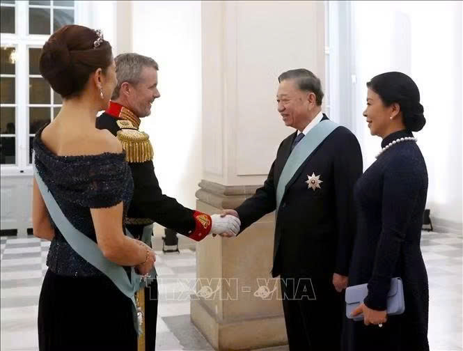 Tổng Bí thư, Chủ tịch nước Tô Lâm: Quan hệ Việt Nam và Đan Mạch tiếp tục phát triển mạnh mẽ, thực chất hơn - 1