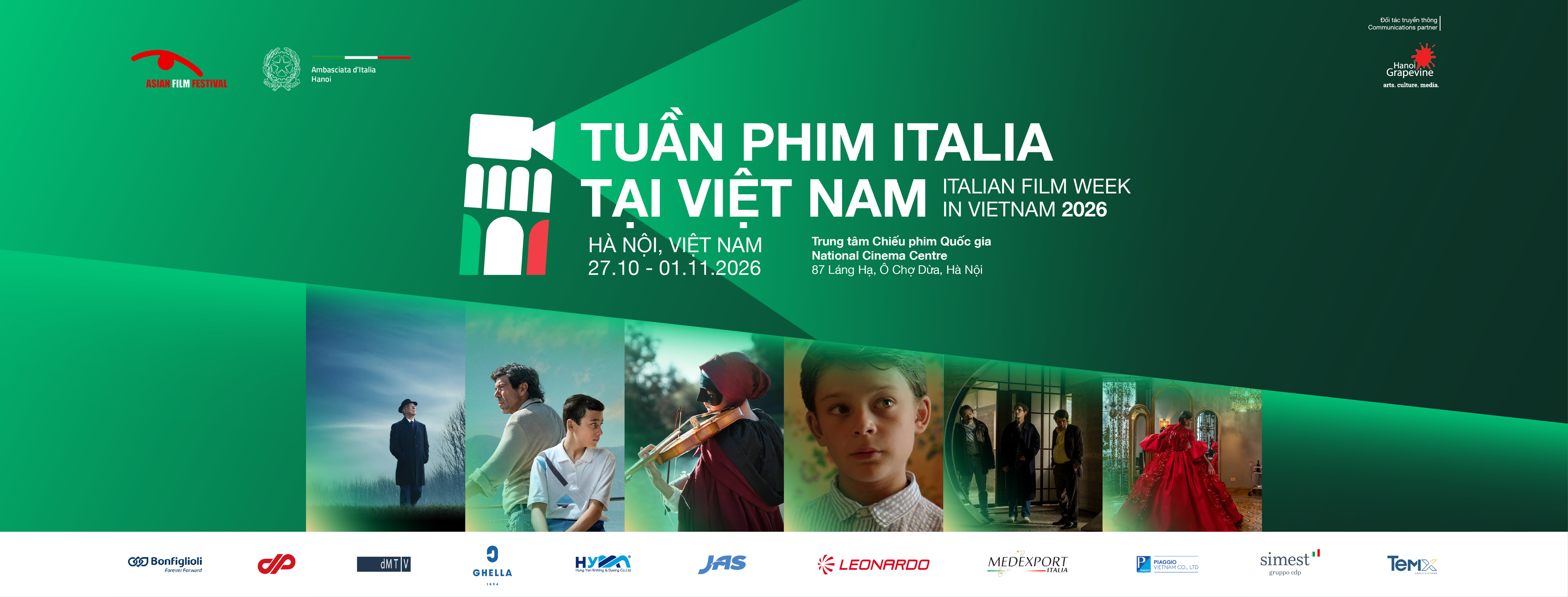 Lịch chiếu 6 tác phẩm điện ảnh đương đại Italia tại Tuần phim Italia tại Việt Nam 2026 - 1