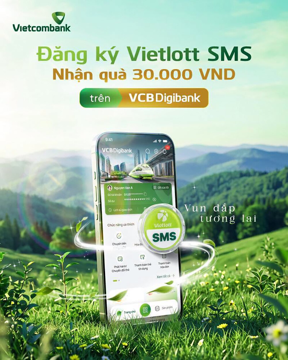 Hội “xin vía” chú ý: Vietlott SMS có quà 30.000 đồng đón người mới trên VCB Digibank - 2