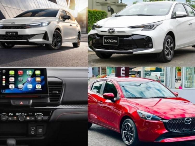 Bộ ba sedan giá rẻ Toyota Vios, Mazda 2 và Honda City có lợi thế gì?
