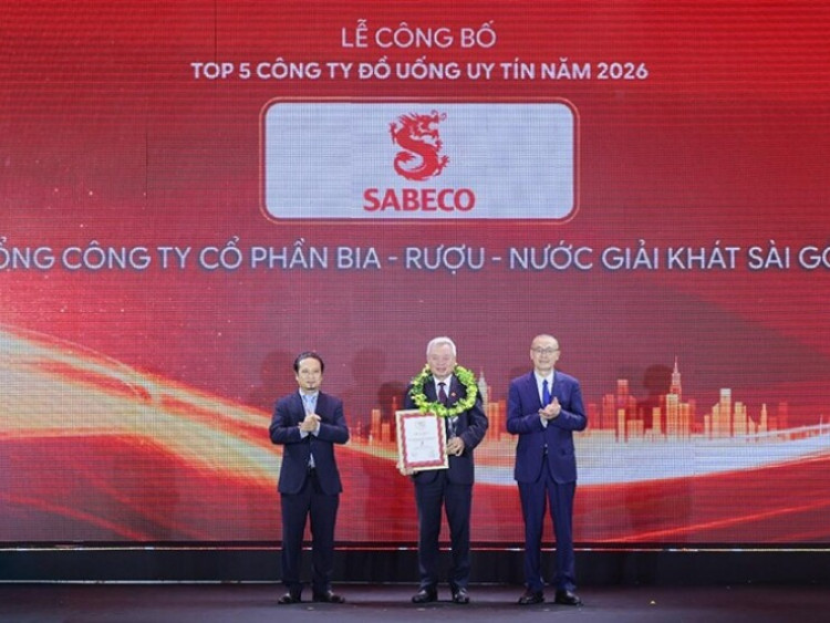 Thông tin doanh nghiệp - SABECO giữ vị thế dẫn đầu danh hiệu Top 5 Công ty Đồ uống có cồn uy tín 2026